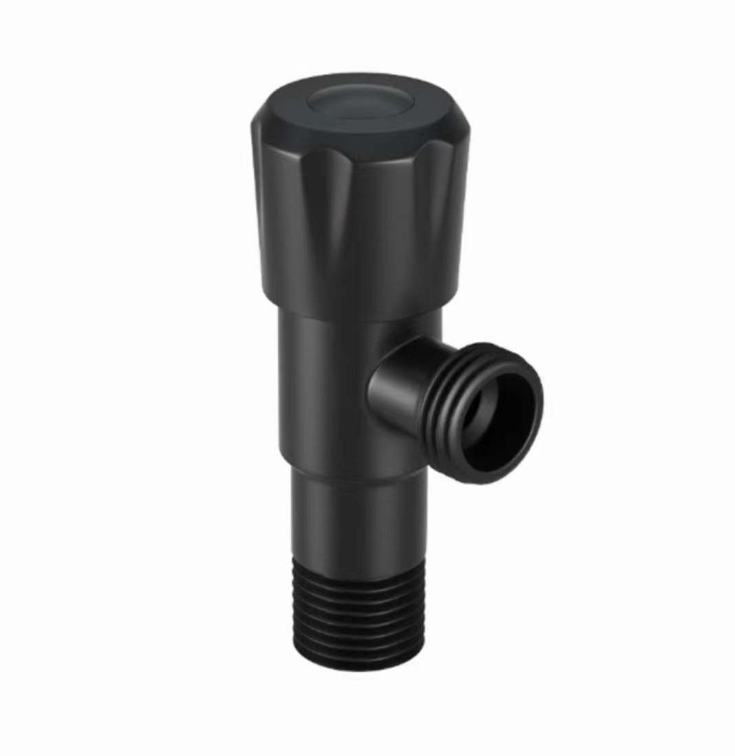 Moderný minimalistický matný čierny trojuholníkový ventil