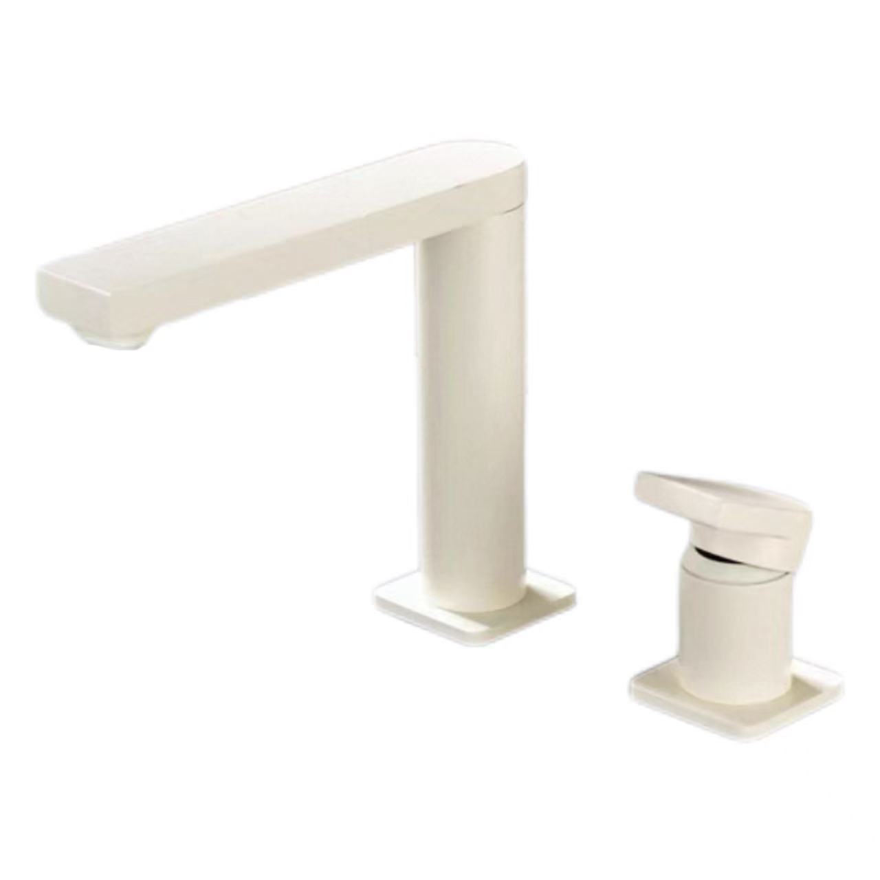 Čistý biely minimalistický delený kohútik